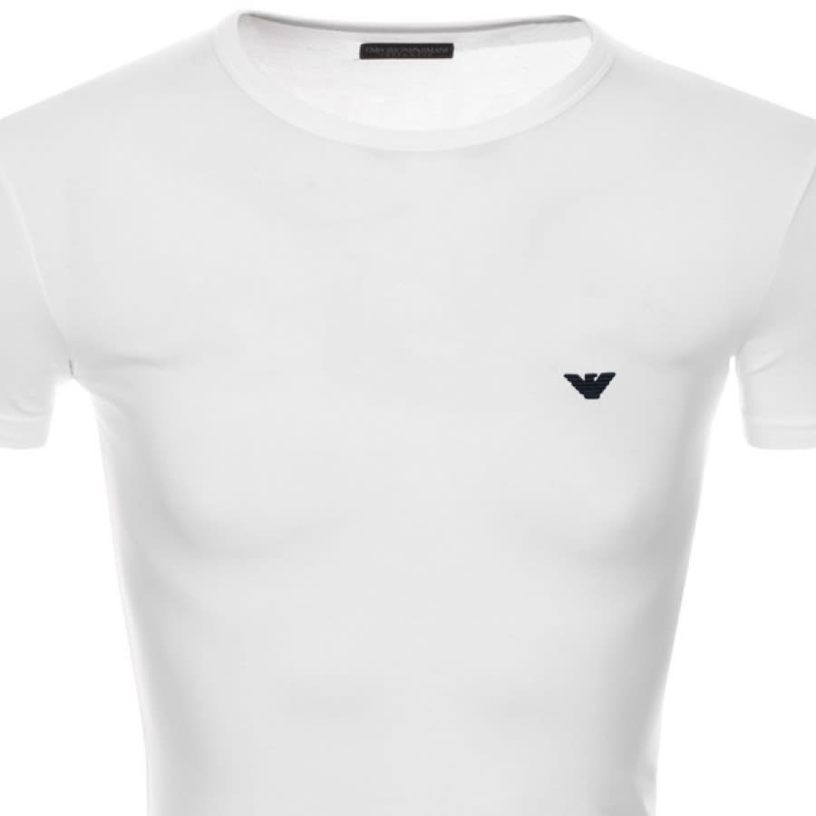 Alternative Image for ProductEmporio Armani Lounge Crew Neck T Shirt White2